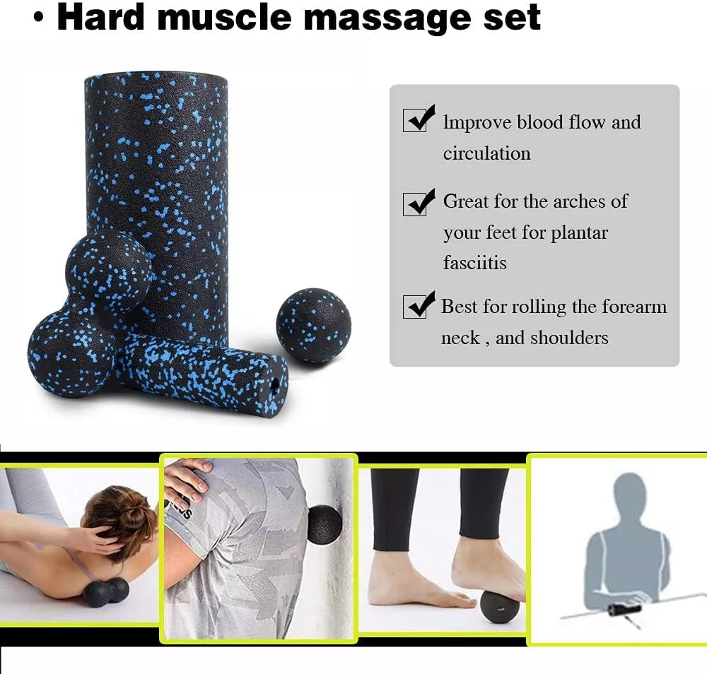 Yoga Column Peanut Ball EPP Foam Shaft set for core strength and flexibility