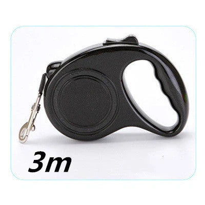 Automatic telescopic pet leash with one-handed braking and locking system, made of eco-friendly materials for safe and convenient pet walking
