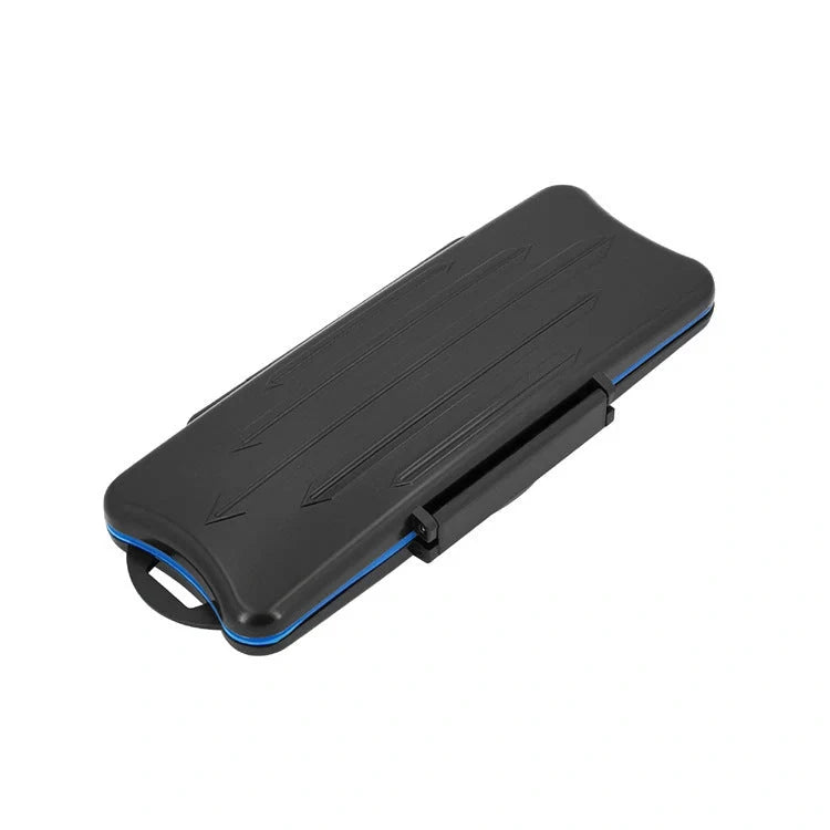Waterproof black ABS game card storage box for Nintendo Switch and other game cassettes