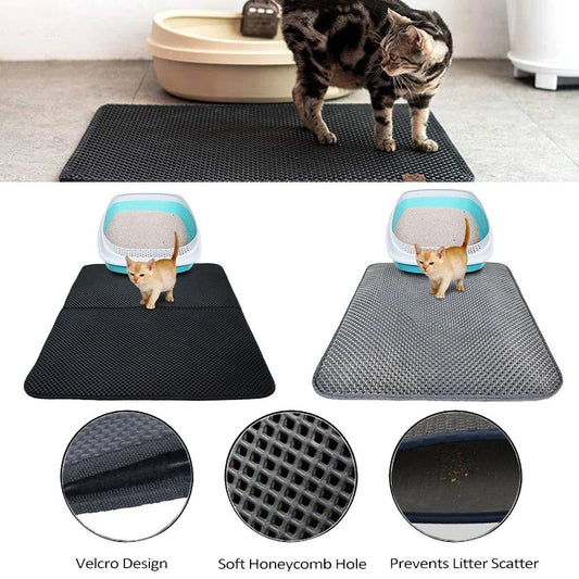 Premium cat litter mats with innovative trapping technology to keep your home clean and tidy
