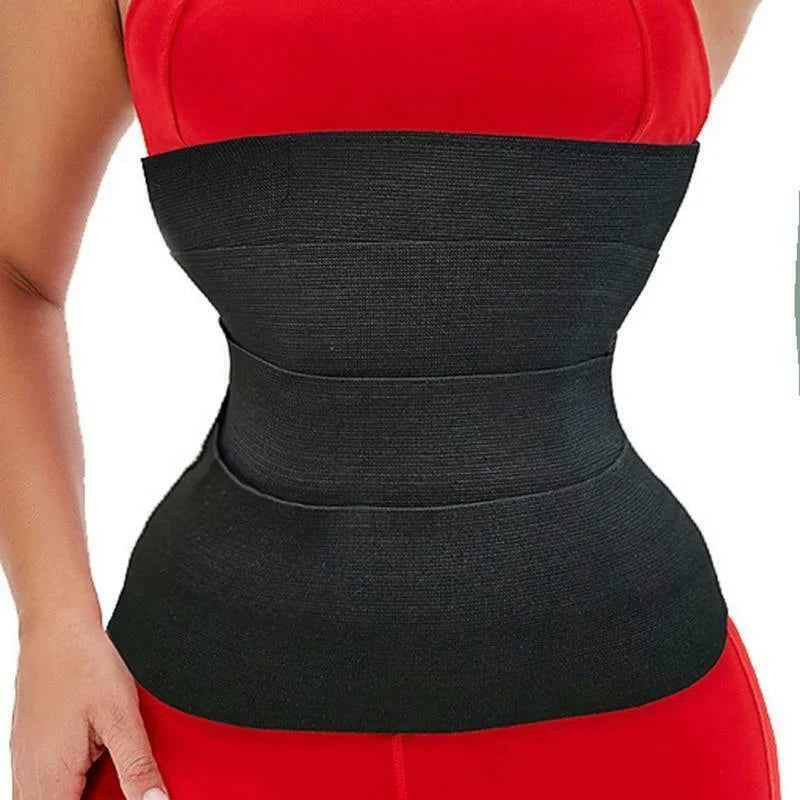 Premium waist trainer bodyshaper in black, designed to sculpt and slim the figure with comfort and style.