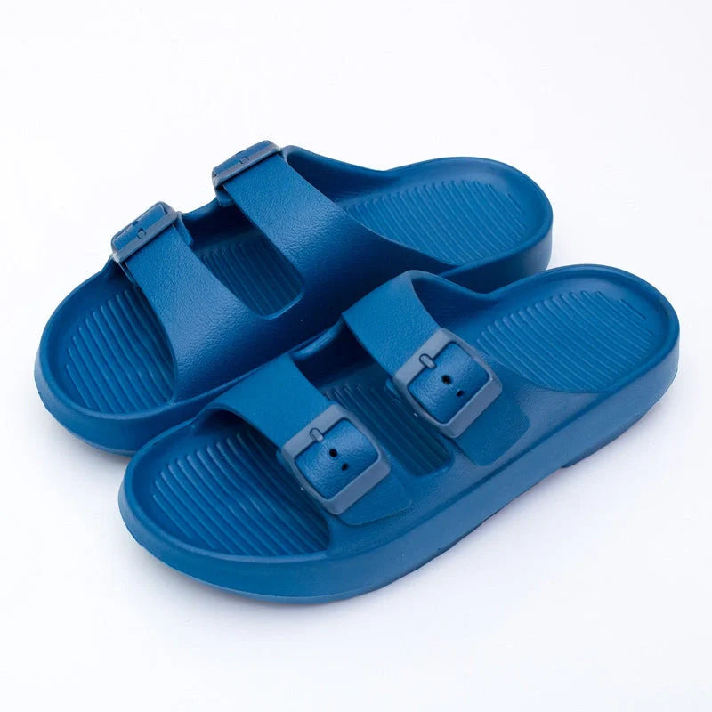 Thick-soled EVA beach sandals in various colours for summer wear