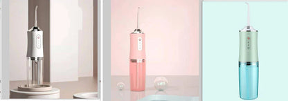 Rechargeable dental water flosser with multiple colour options and USB charging capability