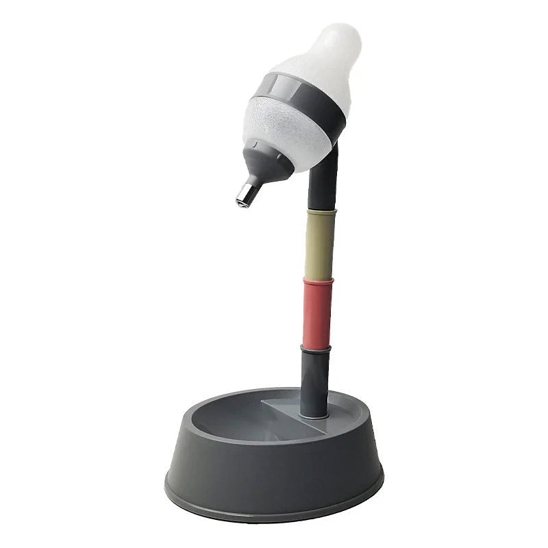 Adjustable Pet Water Dispenser with Elevated Stand - Premium Food-Grade Plastic Design for Cats and Dogs