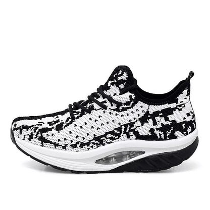 Women's woven air cushion sneakers in various colours