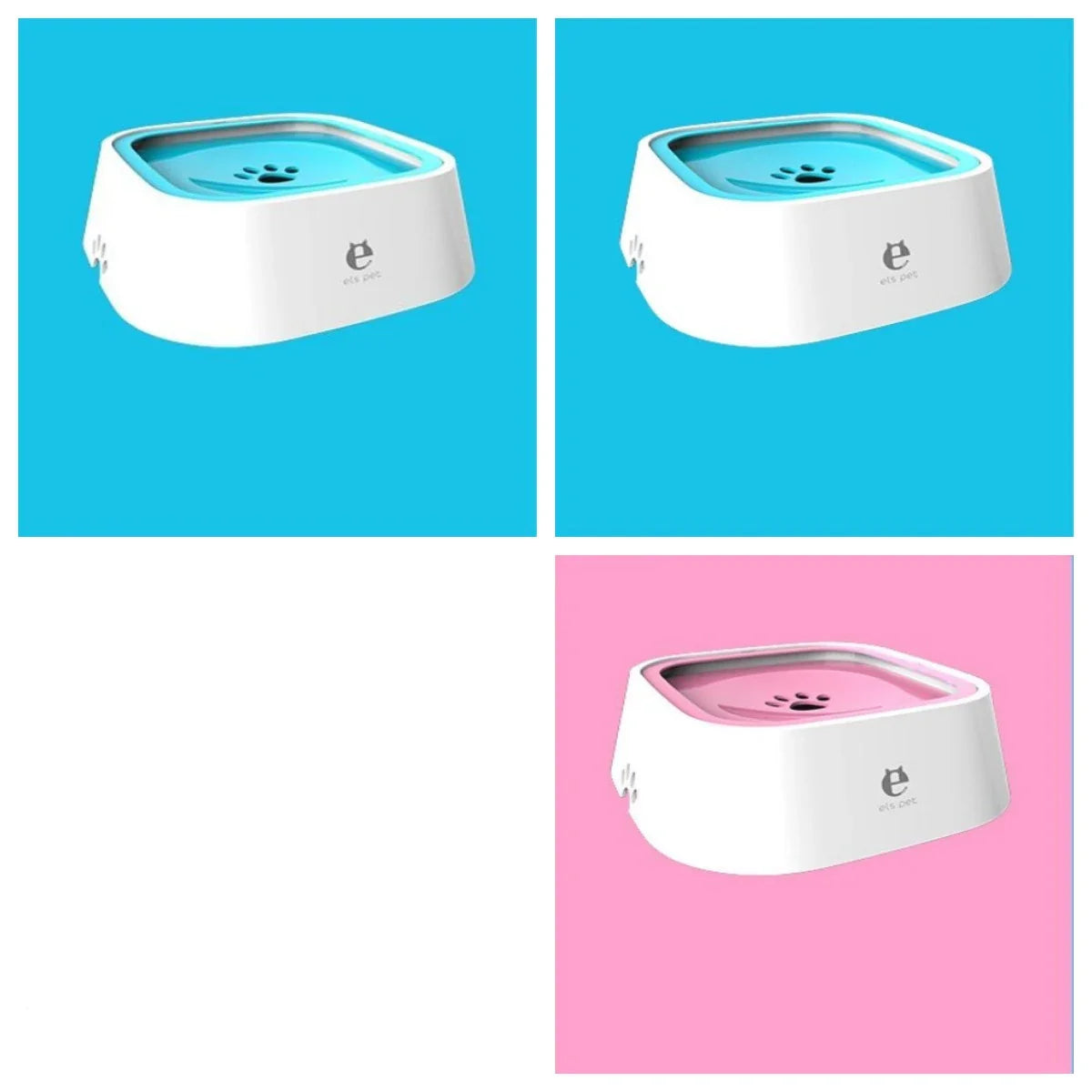 Spill-Proof Floating Pet Water Bowl with Slow Water Intake, Premium ABS & PP Construction, Available in Various Colors and Quantities