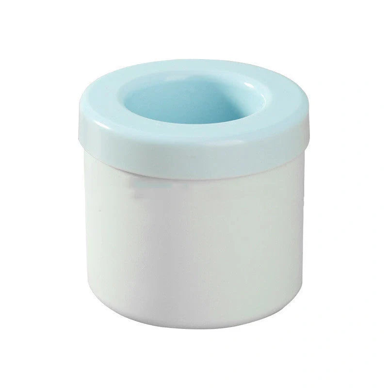Portable 2-in-1 ice bucket mold with lid for efficient ice making and serving