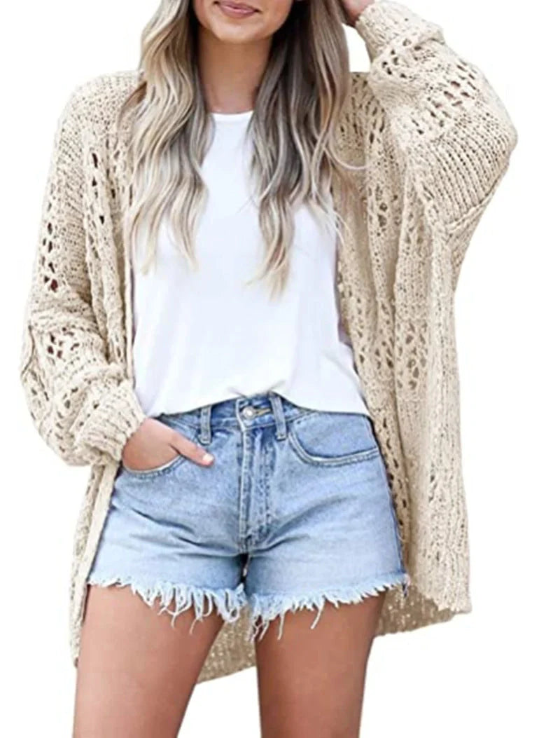 Lightweight loose cardigan sweater in various colours, perfect for stylish layering