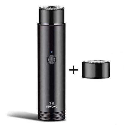 ARECTECH Mini Electric Shaver with double-blade for efficient shaving