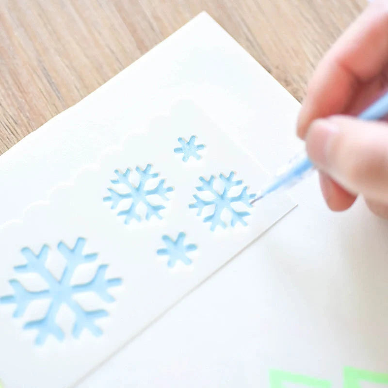 Multifunctional hollow painting template for creative art projects