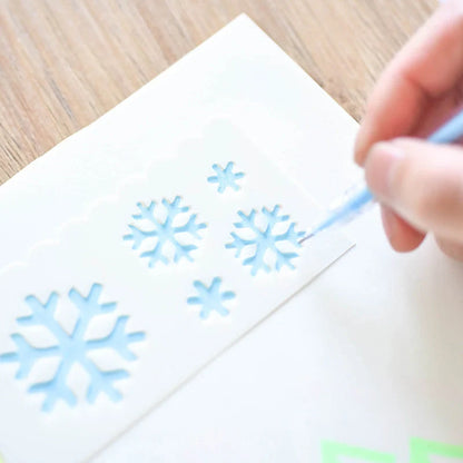 Multifunctional hollow painting template for creative art projects