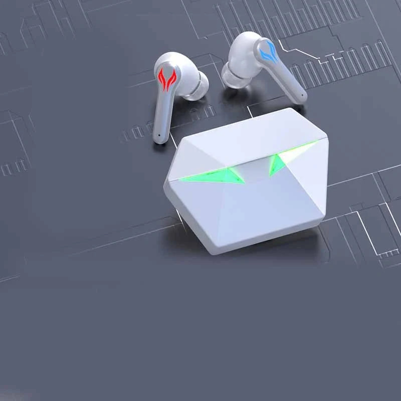 COJINMA J116 wireless earbuds in black, white, and pink with charging case