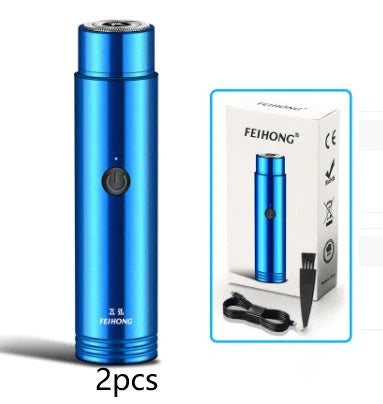 ARECTECH Mini Electric Shaver with double-blade for efficient shaving