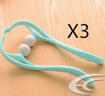 Pressure Point Therapy Neck Massager in pink, blue, and green for neck and shoulder relief