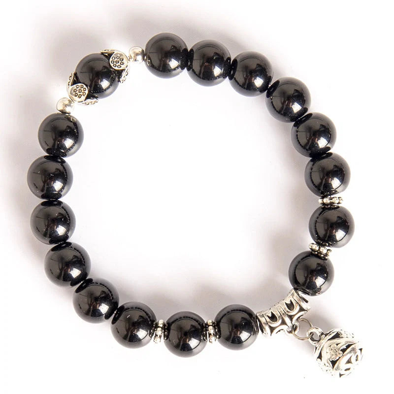 Elegant 10mm hollow ball Korean-style crystal opal bracelet in various colours
