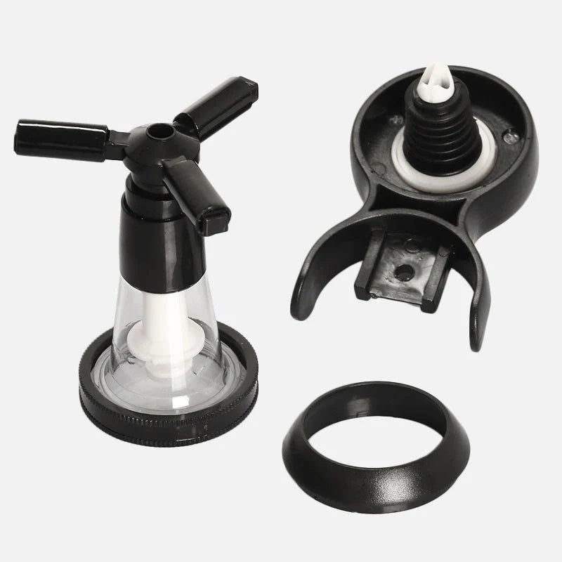 Stainless steel wall mounted liquor dispenser with spring-loaded bottle holder