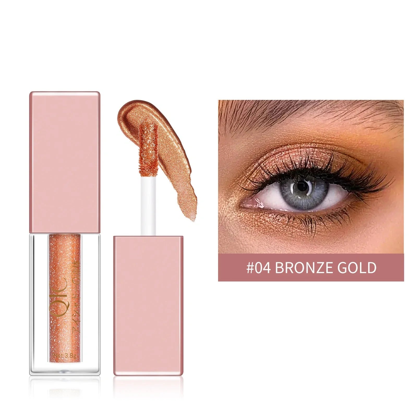 Liquid Eyeshadow with Diamond Pearlescent Finish in various colors