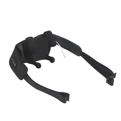 Multifunctional neck massager with remote control and heat therapy for stress relief