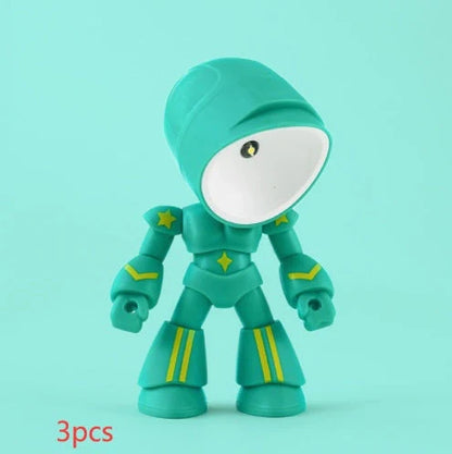 Mini LED Hero Robot Table Lamp with adjustable arms and 360° rotating head