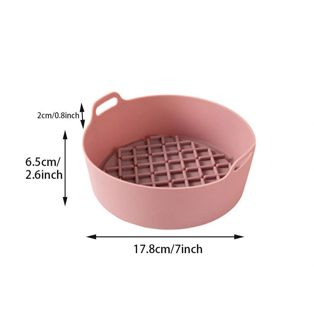 Air fryer silicone pot replacement liners in various colours and sizes