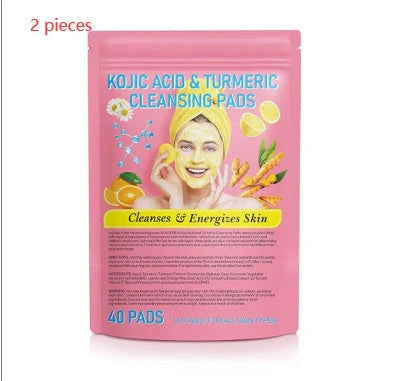 Turmeric Kojic Acid Cleansing Pads for radiant and clear skin