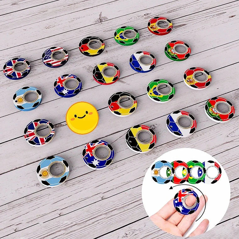 Football World Cup Fidget Spinner Keychain with Bottle Opener
