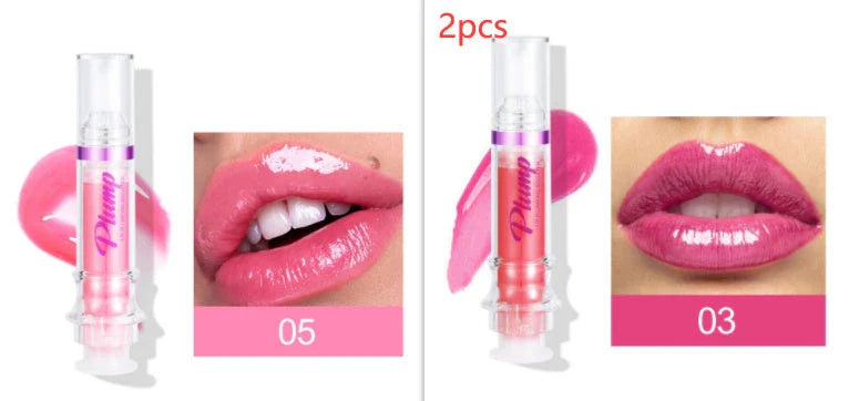 Glossy Luxury Lip Gloss in various shades with a mirror-like shine and hydrating formula