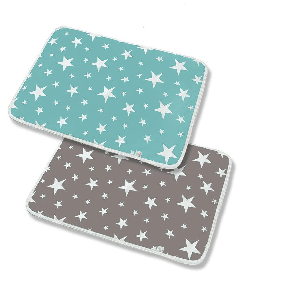 Cotton cartoon waterproof baby changing pad with playful patterns, 50*70cm