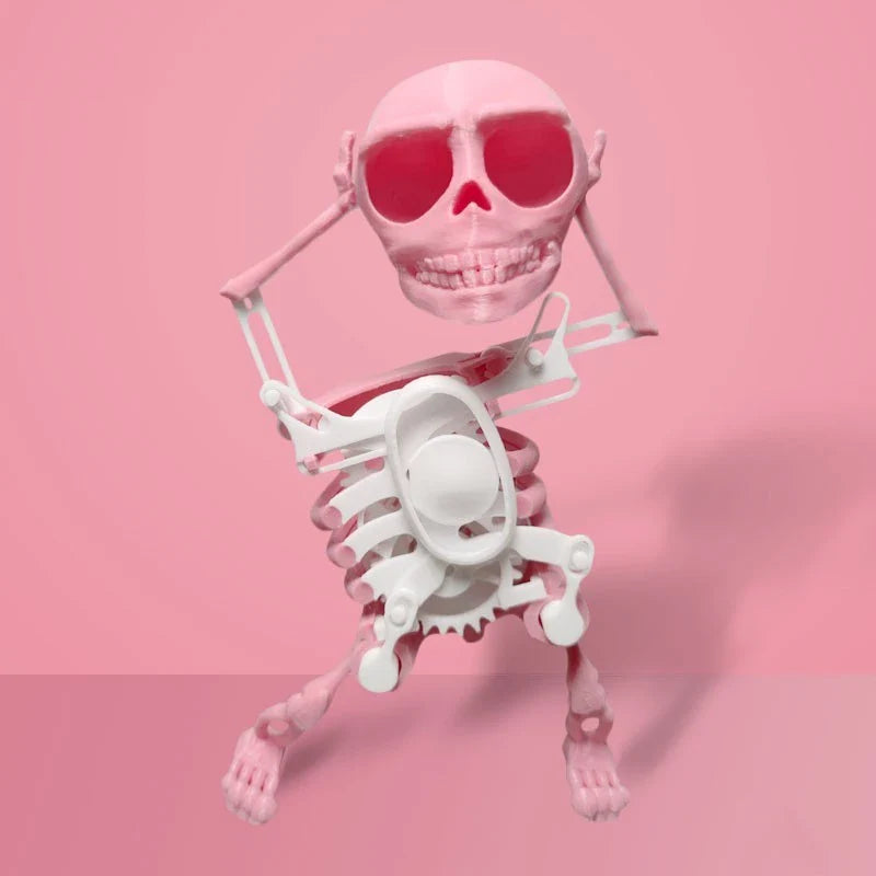 Customizable 3D Mini Skull Desktop Toy with gravity-powered motion and various color options