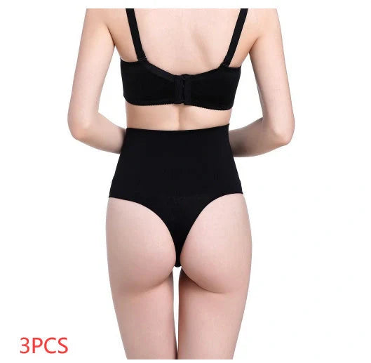 High Waist Tummy Control Thong with 2-Layer Midsection Design for women