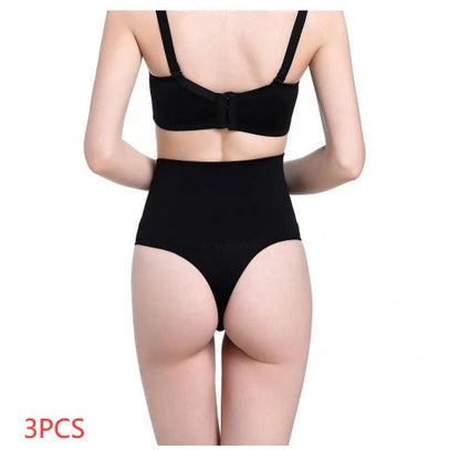 High Waist Tummy Control Thong with 2-Layer Midsection Design for women