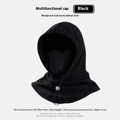 Adjustable thermal fleece scarf neck warmer in black, dark gray, light gray, and pink colors