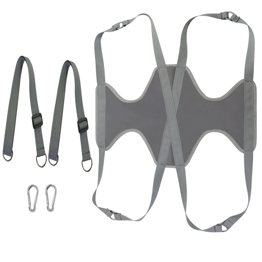 Pet grooming hammock for cats and dogs with nail clippers set, available in blue, blue + rose red, and grey