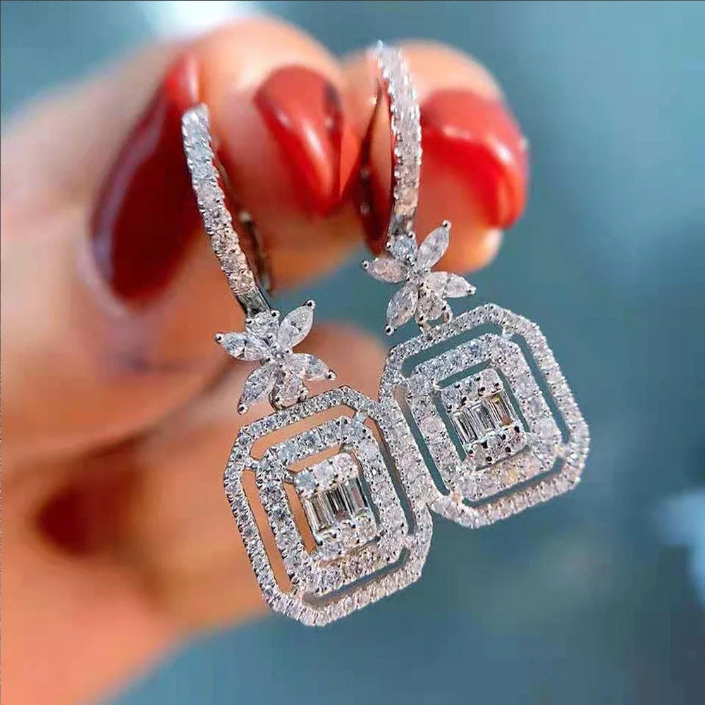 Elegant zirconia bow earrings for women, perfect for any occasion