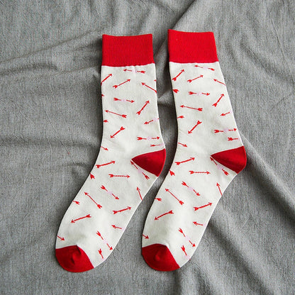 Colourful cartoon animal print tube socks made from premium quality cotton