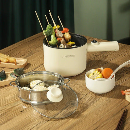 Versatile Mini Electric Cooker for Home and Dorm - Compact, Efficient, and Easy to Use