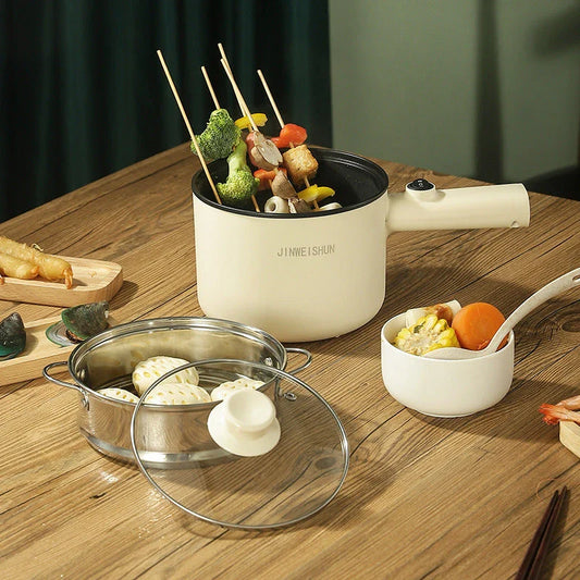 Versatile Mini Electric Cooker for Home and Dorm - Compact, Efficient, and Easy to Use