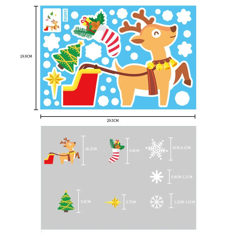 Festive LED string lights with Santa Claus and snowflakes for holiday decor
