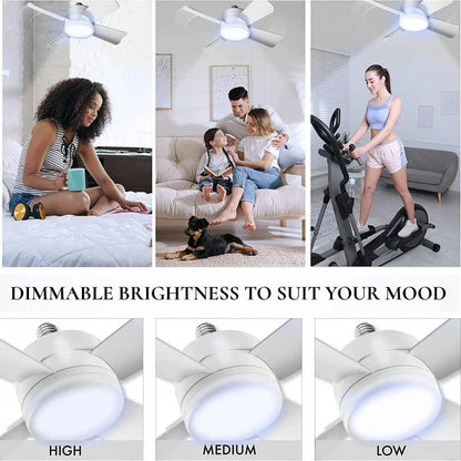 Ceiling fan with integrated LED light, remote control, and adjustable speed settings for optimal home climate and illumination