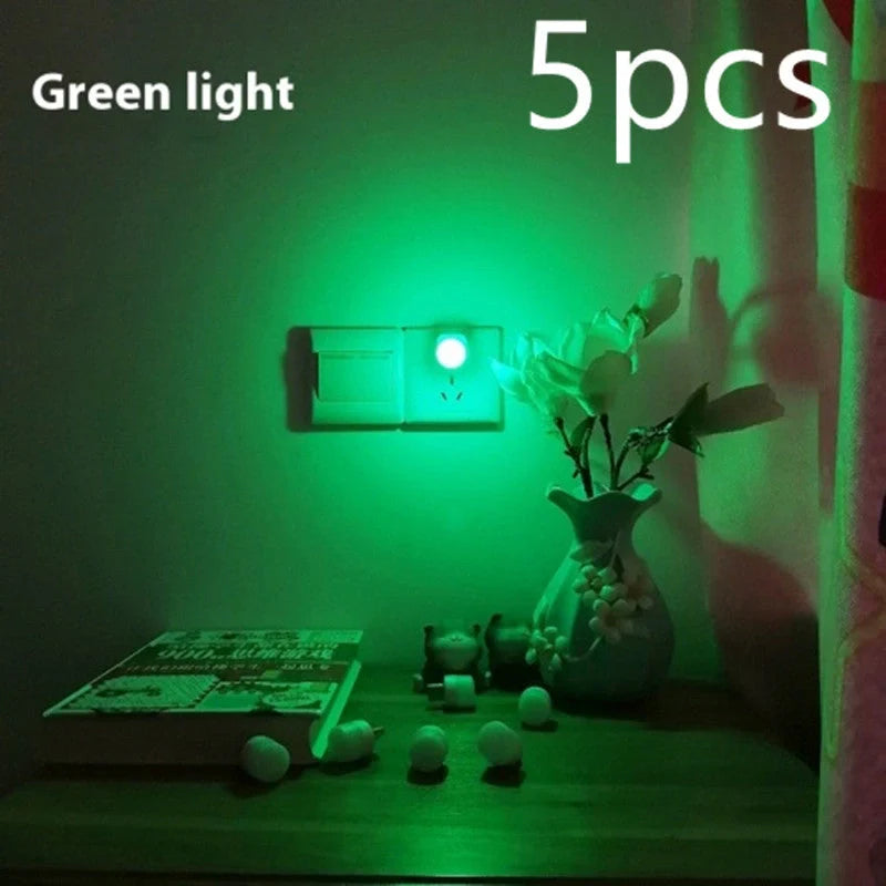 Compact USB LED night light with soft glow for reading and sleep