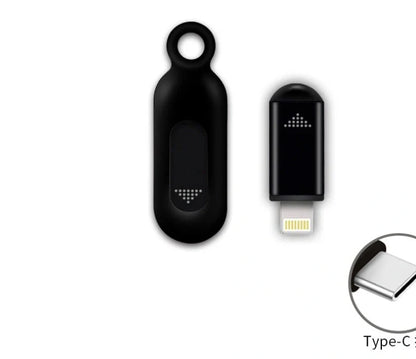 Premium aluminium infrared remote control for smartphones in black, silvery, and tarnish colours