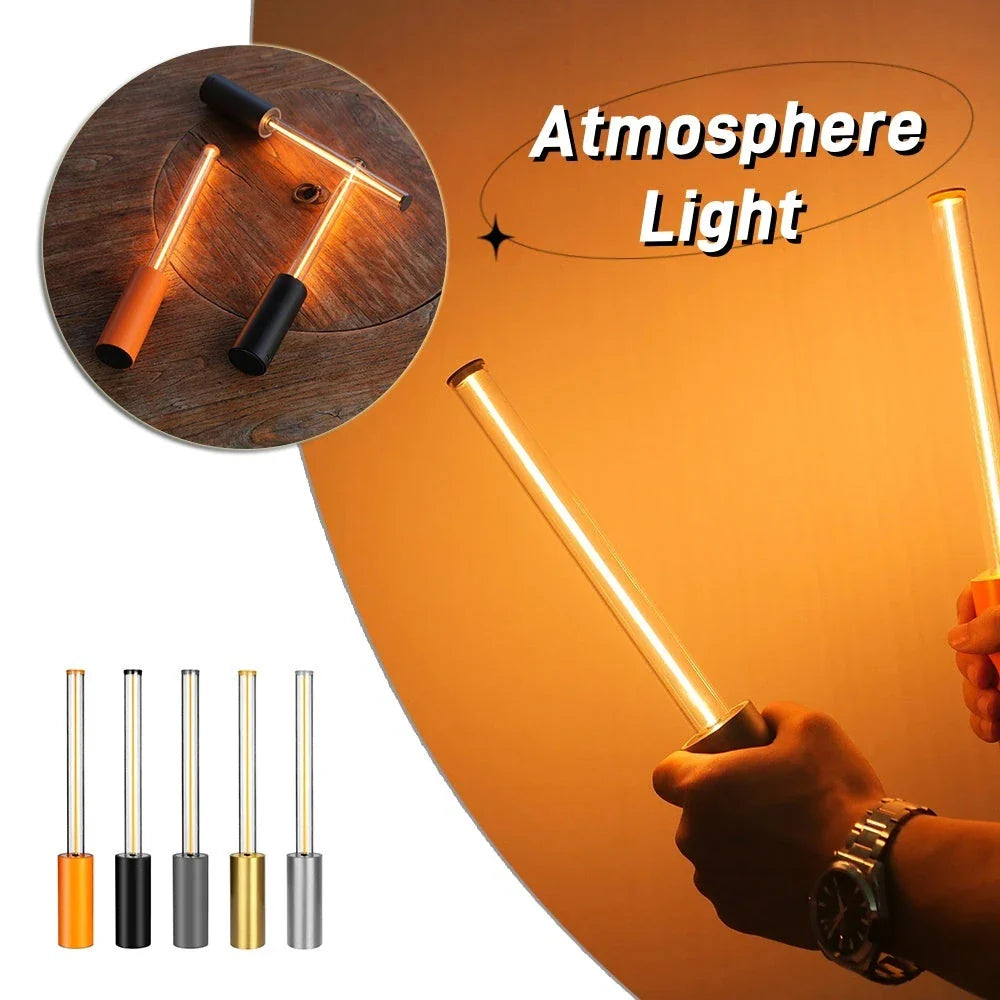 Soothing ambient light bedside lamp with customizable brightness and breathing effect in various color options