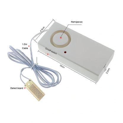 Premium 130dB flood alarm with sensor for protecting homes and businesses from unexpected water leaks