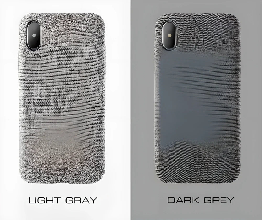 Stylish textile cloth phone case for iPhone, featuring a soft, lightweight design and precision-engineered construction for a perfect fit.