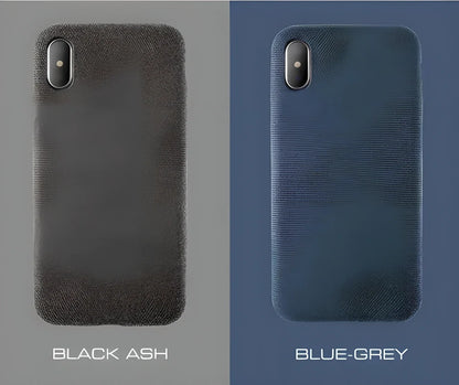 Stylish textile cloth phone case for iPhone, featuring a soft, lightweight design and precision-engineered construction for a perfect fit.