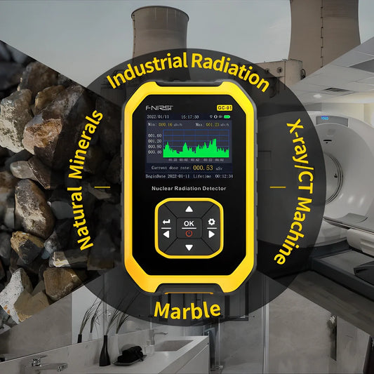 FNIRSI GC-01 Geiger Counter - a high-precision nuclear radiation detector with advanced features for accurate radiation monitoring