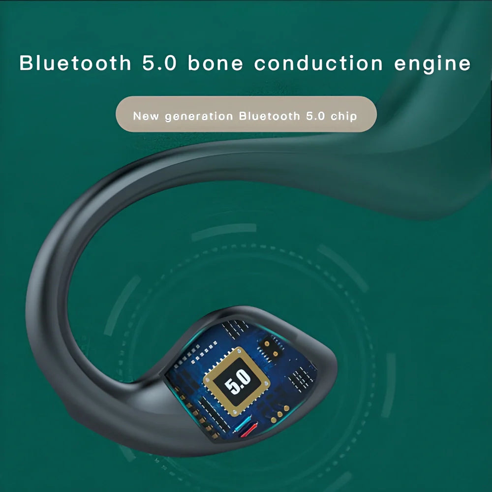 G100™ Premium Wireless Bone Conduction Bluetooth Earphones with flexible wrap-around design
