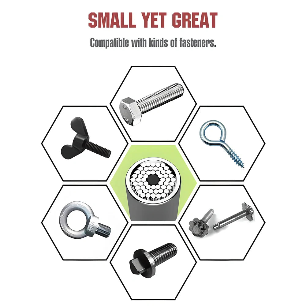 Gator Magic Grip - Versatile Nut and Bolt Tool with Adjustable Grip and Power Drill Adapter