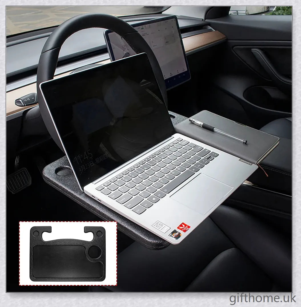 Portable car laptop desk made of high-quality ABS material, designed specifically for Tesla vehicles