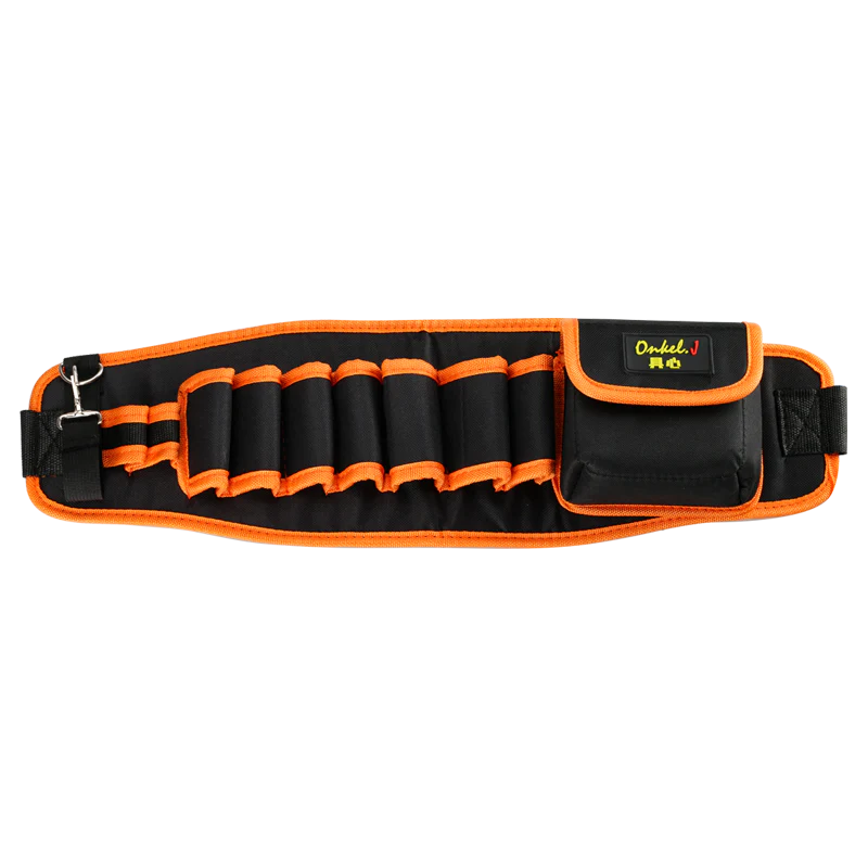 Premium Electrician's Tool Belt Organiser made from durable Oxford cloth with customisable tool slots and adjustable belt for hands-on tradespeople